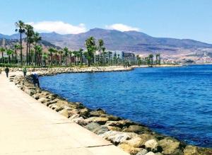 a man standing next to a body of water at CASA Hamburg NADOR AL JADID in Nador