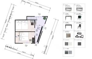 a schematic diagram of a house with different elements at The Exstra in Otaru