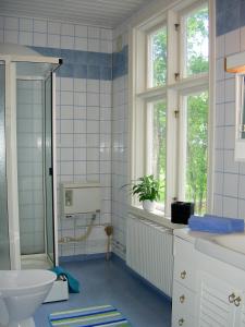 Koupelna v ubytování Södra Lund B&B