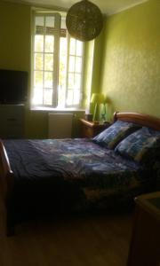 Postel nebo postele na pokoji v ubytování Chambre dans Grande maison au Coeur de Ville