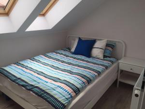 Posteľ alebo postele v izbe v ubytovaní Apartamenty Baltic