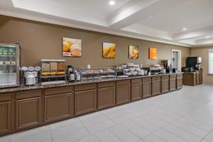 a restaurant with aasteryasteryasteryasteryasteryasteryasteryasteryasteryasteryasteryastery at Comfort Inn & Suites Lubbock West in Lubbock