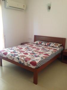 Ένα ή περισσότερα κρεβάτια σε δωμάτιο στο Studio and One bedroom Apartment in Riviera Sapphire, Siolim