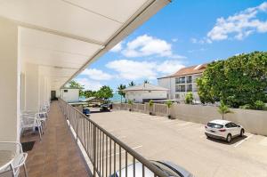 A balcony or terrace at Beach House Motel