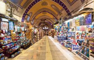 a store filled with lots of different types of merchandise at otel efendi in Istanbul