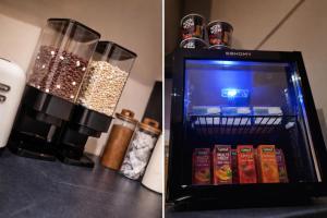 two pictures of a coffee maker and a bottle of beer at 2nd DANESGATE in Lincoln