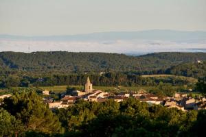a small town in the middle of a valley at ZEcamping 3 étoiles animaux acceptés bar épicerie restaurant et soirées in Malemort-du-Comtat +23 photos