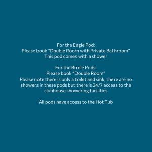 for the eagle port release book double room with private bathroom this pod comes with at Forrester Park Glamping Pods - Eagle Pod and Birdie Pods in Great Totham