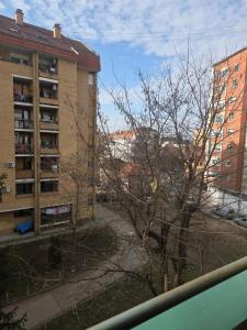 a view from a window of an apartment building at Apartman Centar LUX in Jagodina