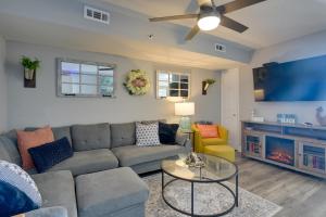 a living room with a couch and a table at Beach, Pool & Ocean View! North Myrtle Beach Condo in Myrtle Beach