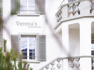 a white house with a window and a shutter at Holiday Home Verena's B&B by Interhome in Sachseln
