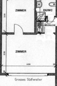 a drawing of a floor plan of a house at Apartment be und mee by Interhome in Rigi Kaltbad