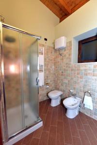 Een badkamer bij La Fortezza