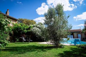 Zahrada ubytování La Villa des Violettes