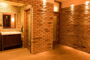 Koupelna v ubytování Hotel VÍTKOVA HORA