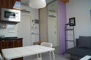 Kuchyňa alebo kuchynka v ubytovaní Apartament Ariańska