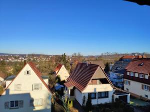 a group of houses in a small town at Ferienwohnung Strunz Backnang ruhig zentrumsnah & S-Bahn in Backnang