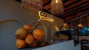 a pile of fruit on a counter in a store at Sky Bloom Ahangama in Ahangama