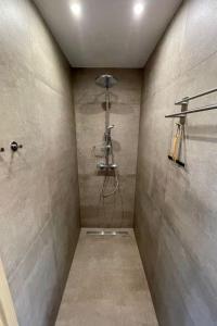 a bathroom with a shower with a shower at Apartment Fewo Wilhelm by Interhome in Scholis