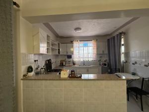 a kitchen with a counter top in a room at NayaLoft in Naivasha +6 photos