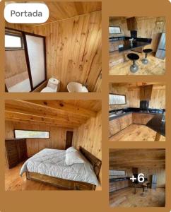 a collage of pictures of a room with a bed at Casa al mare due - Matanzas y Pupuya in Navidad