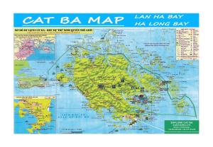 a map of cat bar map map of lan ha bay ha long bay at Seagull Hotel in Cat Ba +6 photos