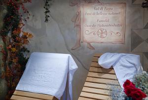 Postel nebo postele na pokoji v ubytování Hotel Garni San Nicolò