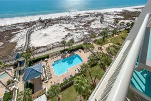 an aerial view of the beach at the resort at Catalina 902-Updated Beachfront Condo with Amazing Views-Full Service Resort in Gulf Shores