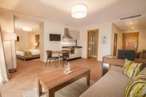 TV a/nebo společenská místnost v ubytování Melliber Appart Hotel