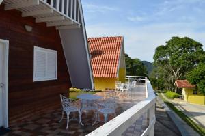 Balkón nebo terasa v ubytování Pousada Recanto das Orquideas