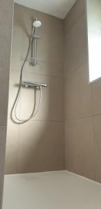 a shower with a shower head in a bathroom at Guesthouse Thibault in Gistel +25 photos