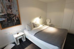 Postel nebo postele na pokoji v ubytování quartier kiel