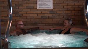 a man and a woman in a hot tub at Sandringham Hotel - Seafront, Sandown, Isle of Wight - FREE CAR FERRY TICKET for 3 Nts, 1-2 Nts from 109 Pounds in Sandown