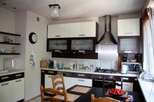 Kuchyňa alebo kuchynka v ubytovaní Apartament Kolberga w Sopocie + 2 fotografie