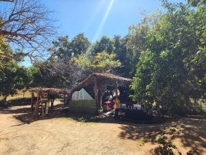 a small shed with a roof in a field at Casa Rancho in El Ranchito