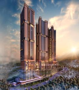 a rendering of a city with tall buildings at Antara Residence By KLIQ in Genting Highlands