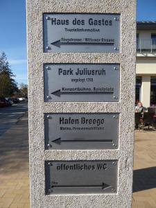 Certifikát, hodnocení, plakát nebo jiný dokument vystavený v ubytování Ferienwohnung Strandküken
