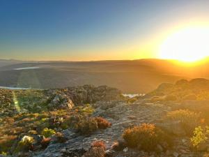 a view of the sunset from the top of a mountain at Nardouw in Clanwilliam