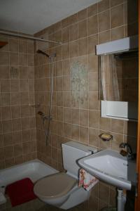 Koupelna v ubytování Hus Pravis