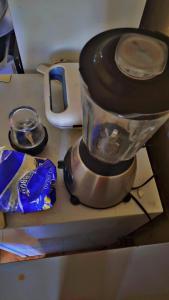 a blender sitting on top of a counter at Tetelos house in Cullinan