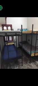 a couple of bunk beds in a room at pondicherry hostel in Pondicherry