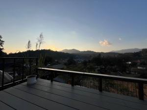 a view from the deck of a house at บ้านซินอัน in Ban Rak Thai
