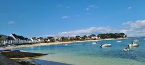 a large body of water with boats in it at Studio les Trois Etoiles de Mer in Concarneau