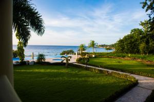 En trädgård utanför Hispaniola Luxury Ocean Front Condo
