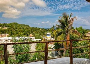 Blick vom Balkon einer Villa in der Unterkunft Luna 6 in Mazunte
