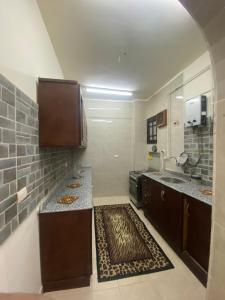 a small kitchen with a sink and a counter top at Luxor flats and apartments in Luxor