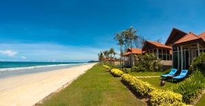 a view of the beach at a resort at Borneo Beach Villa & Suite in Kota Kinabalu