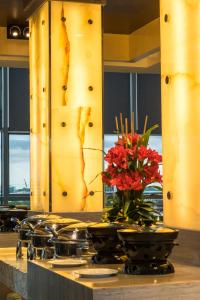 مطبخ أو مطبخ صغير في Hotel Labuan Point
