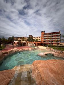 a large swimming pool in front of a building at Cambrils Paradise in Cambrils +90 photos