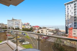 a view from a balcony of a city at REYNA APART HOTEL in Constanţa